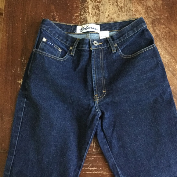 Vintage 90s Y2K Express Moda Flare Dark Jeans - Size 5/6 - Picture 5 of 8